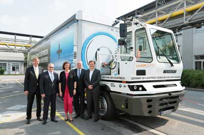 BMW SCHERM elektromos teherautó Münchenben állt forgalomba - bemutató